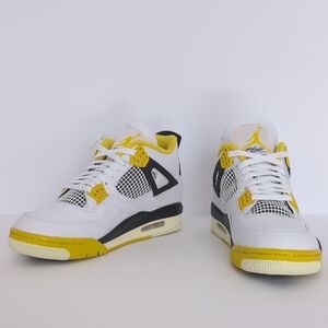 WMNS Air Jordan 4 Retro Yellow/ White/ Blk US 12